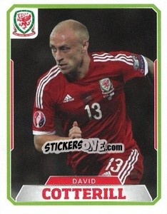 Cromo David Cotterill - Wales. We'Re Going To France! - Panini