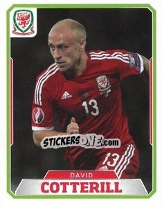 Sticker David Cotterill - Wales. We'Re Going To France! - Panini