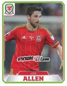 Sticker Joe Allen - Wales. We'Re Going To France! n. 24 - Panini