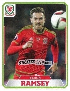 Sticker Aaron Ramsey - Wales. We'Re Going To France! n. 26 - Panini