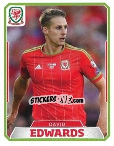 Sticker David Edwards - Wales. We'Re Going To France! n. 28 - Panini