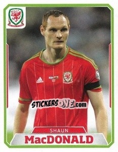 Cromo Shaun MacDonald - Wales. We'Re Going To France! - Panini