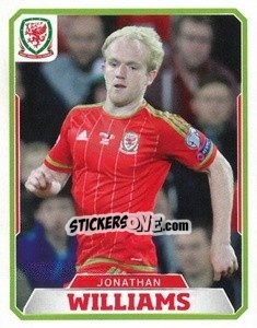 Sticker Jonathan Williams - Wales. We'Re Going To France! - Panini