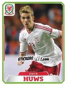 Figurina Emyr Huws - Wales. We'Re Going To France! - Panini