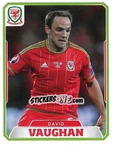 Sticker David Vaughan - Wales. We'Re Going To France! - Panini