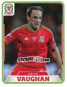 Sticker David Vaughan - Wales. We'Re Going To France! n. 33 - Panini