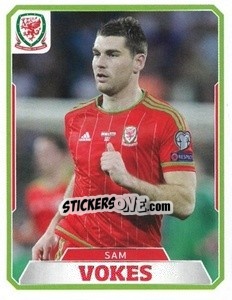 Sticker Sam Vokes - Wales. We'Re Going To France! - Panini