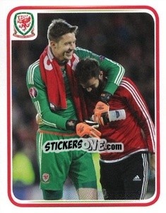 Figurina Wayne Hennessey - Wales. We'Re Going To France! - Panini