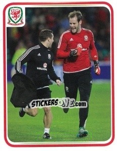 Sticker Owain Fôn Williams - Wales. We'Re Going To France! - Panini