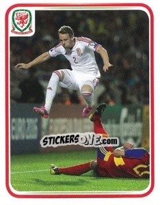 Sticker Chris Gunter - Wales. We'Re Going To France! - Panini