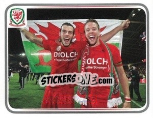 Sticker Chris Gunter - Wales. We'Re Going To France! n. 56 - Panini