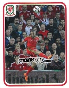 Sticker Jazz Richards - Wales. We'Re Going To France! n. 60 - Panini