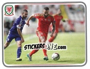 Sticker Jazz Richards - Wales. We'Re Going To France! - Panini