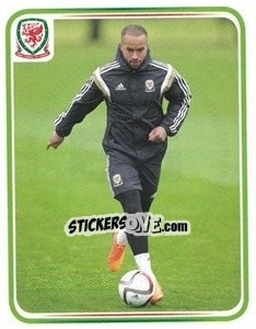 Sticker Jazz Richards - Wales. We'Re Going To France! - Panini