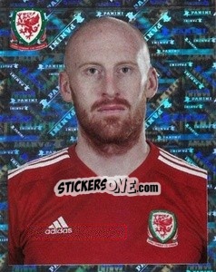 Sticker James Collins - Wales. We'Re Going To France! - Panini