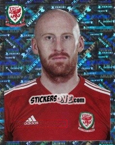 Sticker James Collins - Wales. We'Re Going To France! n. 66 - Panini