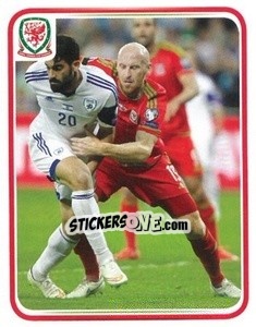 Sticker James Collins - Wales. We'Re Going To France! n. 67 - Panini