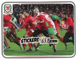 Sticker James Collins - Wales. We'Re Going To France! - Panini
