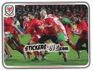Sticker James Collins - Wales. We'Re Going To France! n. 68 - Panini
