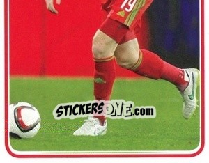 Sticker James Collins - Wales. We'Re Going To France! n. 71 - Panini
