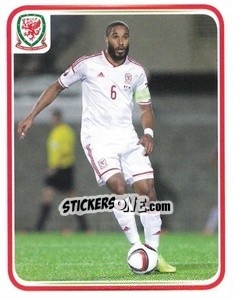 Sticker Ashley Williams - Wales. We'Re Going To France! n. 72 - Panini