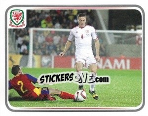 Cromo James Chester - Wales. We'Re Going To France! n. 80 - Panini