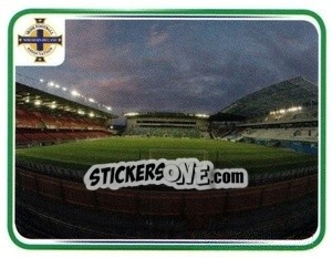 Sticker Windsor Park Stadium - Northern Ireland. We'Re Going To France! - Panini