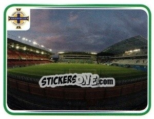 Figurina Windsor Park Stadium - Northern Ireland. We'Re Going To France! - Panini