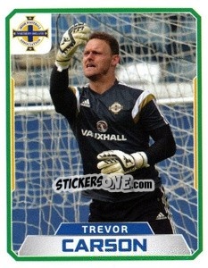 Sticker Trevor Carson - Northern Ireland. We'Re Going To France! n. 9 - Panini