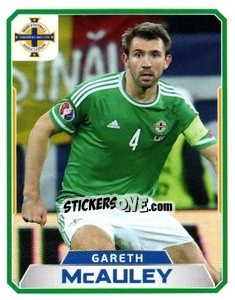 Figurina Gareth McAuley - Northern Ireland. We'Re Going To France! - Panini