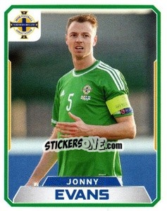 Sticker Jonny Evans - Northern Ireland. We'Re Going To France! - Panini