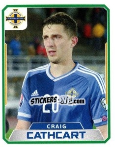 Sticker Craig Cathcart - Northern Ireland. We'Re Going To France! - Panini