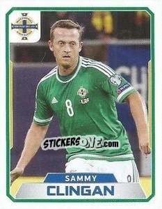 Figurina Sammy Clingan - Northern Ireland. We'Re Going To France! - Panini