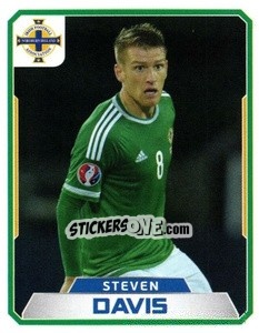 Sticker Steven Davis - Northern Ireland. We'Re Going To France! - Panini