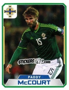 Sticker Paddy McCourt - Northern Ireland. We'Re Going To France! - Panini
