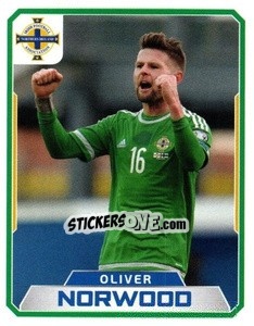 Cromo Oliver Norwood - Northern Ireland. We'Re Going To France! n. 29 - Panini