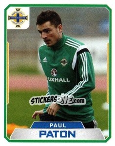 Sticker Paul Paton - Northern Ireland. We'Re Going To France! - Panini