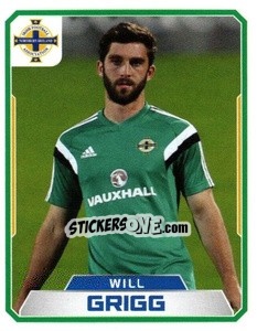 Sticker Will Grigg - Northern Ireland. We'Re Going To France! - Panini