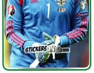 Sticker Roy Carroll - Northern Ireland. We'Re Going To France! n. 52 - Panini