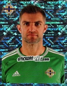 Sticker Aaron Hughes - Northern Ireland. We'Re Going To France! n. 90 - Panini