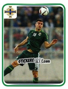 Sticker Aaron Hughes - Northern Ireland. We'Re Going To France! n. 91 - Panini