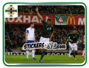 Cromo Gareth McAuley - Northern Ireland. We'Re Going To France! - Panini