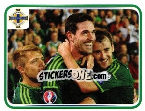Sticker Kyle Lafferty - Northern Ireland. We'Re Going To France! n. 105 - Panini