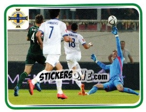 Sticker Roy Carroll - Northern Ireland. We'Re Going To France! n. 107 - Panini