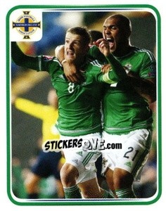 Sticker Steven Davis - Northern Ireland. We'Re Going To France! - Panini