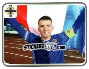 Sticker Steven Davis - Northern Ireland. We'Re Going To France! - Panini