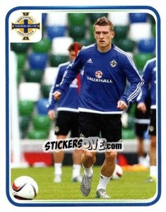 Sticker Steven Davis - Northern Ireland. We'Re Going To France! n. 128 - Panini