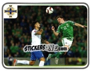 Sticker Corry Evans - Northern Ireland. We'Re Going To France! n. 133 - Panini