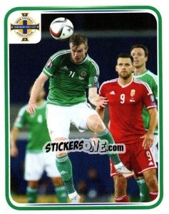 Sticker Chris Brunt - Northern Ireland. We'Re Going To France! - Panini