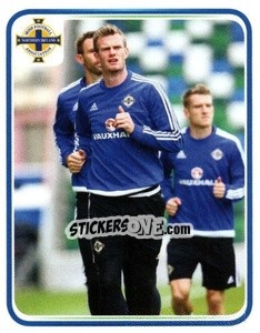 Sticker Chris Brunt - Northern Ireland. We'Re Going To France! - Panini